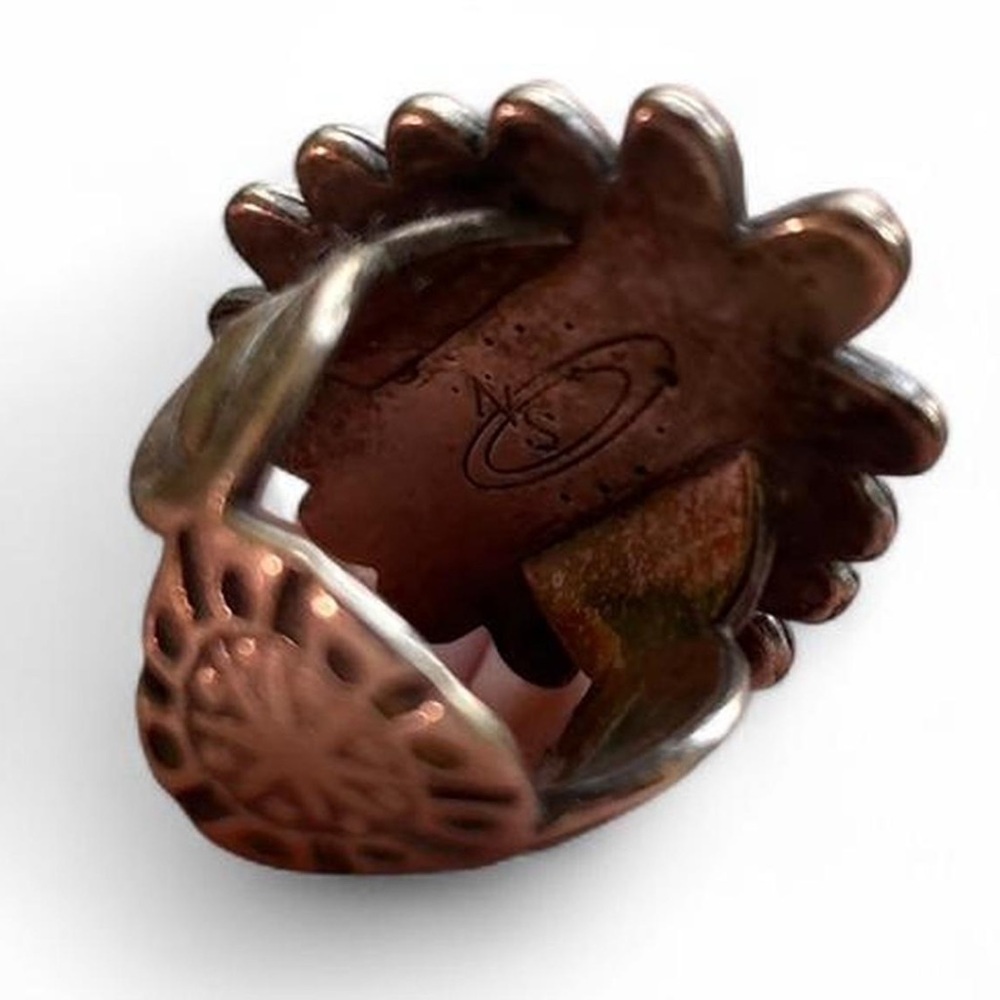 Turquoise and Bronze Statement Ring - Picture 5 of 8